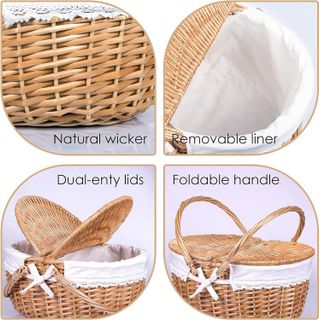 No. 3 - Rurality Wicker Picnic Basket - 3