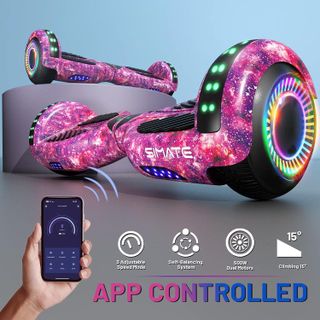 No. 7 - SIMATE 6.5" Hoverboard with Bluetooth & LED Lights - 3