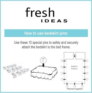 No. 5 - FRESH IDEAS Bed Skirt Pins - 4