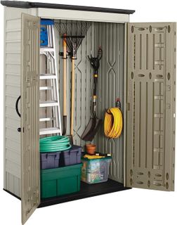 No. 8 - Rubbermaid Outdoor Small Vertical Resin Storage Shed - 3