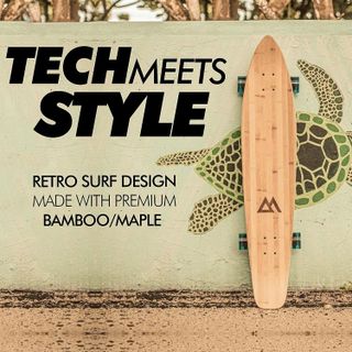 No. 3 - Magneto 40+ inch Kicktail Cruiser Longboard Skateboard - 4