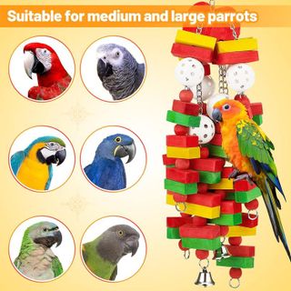 No. 10 - MEWTOGO Large Bird Parrot Toys - 5