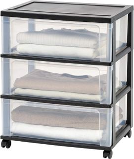 No. 2 - IRIS Plastic 3 Drawer Storage Cart - 1