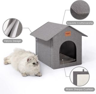 No. 4 - Love's cabin Outdoor Cat House - 5