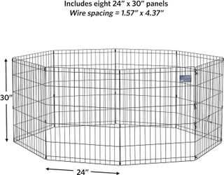 No. 6 - MidWest Foldable Metal Dog Exercise Pen - 3