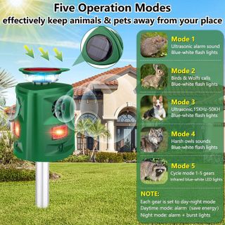 No. 5 - Defendy Ultrasonic Solar Animal Repeller - 3