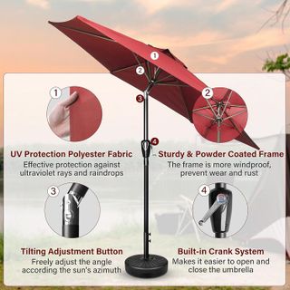 No. 7 - Simple Deluxe 9' Patio Umbrella - 3