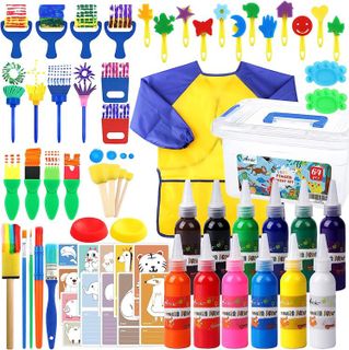 No. 10 - AROIC 65 Pack Washable Finger Paint Set - 1