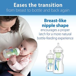 No. 10 - Dr. Brown's Natural Flow Level 2 Wide-Neck Baby Bottle Silicone Nipple - 3