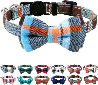 No. 10 - Joytale Upgraded Breakaway Cat Collar with Bow Tie and Bell - 1