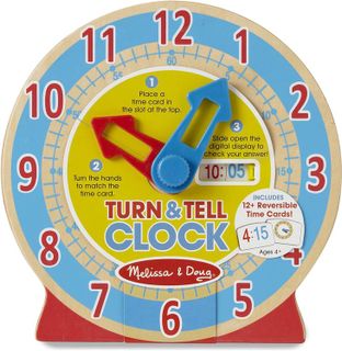 No. 9 - Melissa & Doug Turn & Tell Wooden Clock - 5