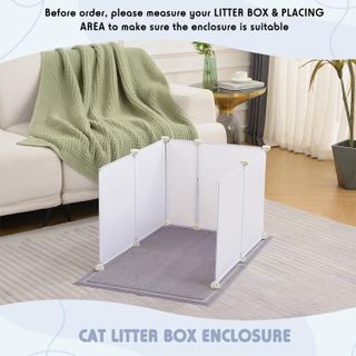 No. 3 - MEEXPAWS Extra Large Cat Litter Box Enclosure - 2