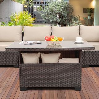 No. 10 - Outdoor PE Wicker Coffee Table - 3