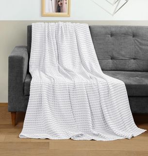 No. 8 - Utopia Bedding Cotton Waffle Blanket - 4