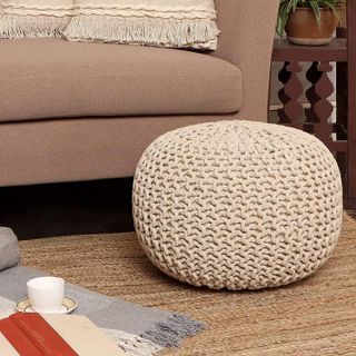 No. 1 - Round Pouf Ottoman - 2