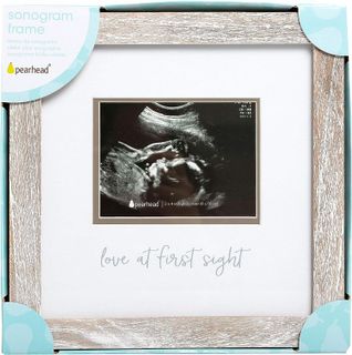 No. 8 - Pearhead Love at First Sight Rustic Sonogram Photo Frame - 5