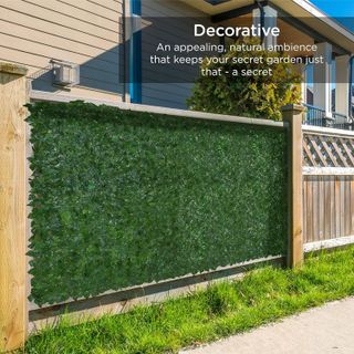 No. 6 - Best Choice Products Outdoor Garden Artificial Ivy Hedge Privacy Fence Screen - 2
