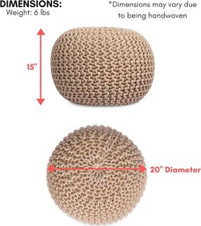 No. 4 - Hand Knitted Pouf - 3