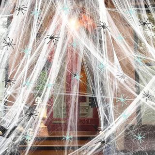 No. 8 - Vehcarc Halloween Spider Web Decoration - 1