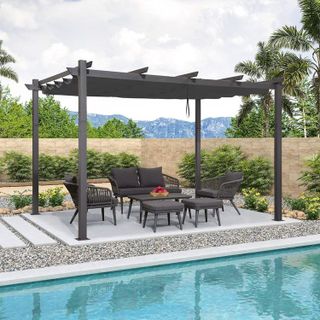 No. 6 - PURPLE LEAF 10' X 13' Outdoor Retractable Pergola - 1