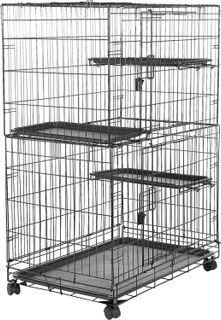 No. 1 - Amazon Basics Cat Cage Playpen - 1