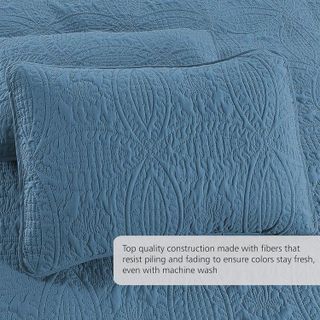 No. 4 - Quilt Set King/Cal King - Ash Blue - 3