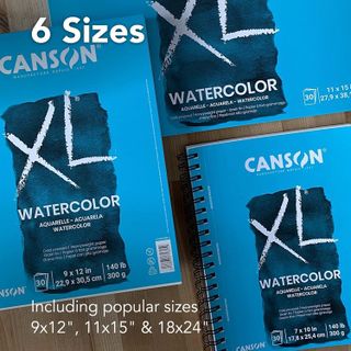 No. 1 - Canson XL Series Watercolor Textured Paper Pad - 4