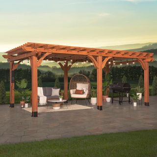 No. 9 - Backyard Discovery Beaumont 20x12 ft All Cedar Wood Pergola - 1