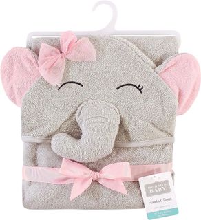 No. 7 - Hudson Baby Unisex Baby Cotton Animal Face Hooded Towel - 3