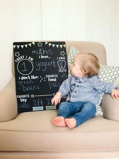 No. 6 - Kate & Milo Baby's Photo Sharing Chalkboard - 4