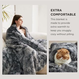 No. 6 - Bedsure Soft Fuzzy Faux Fur Throw Blanket - 3