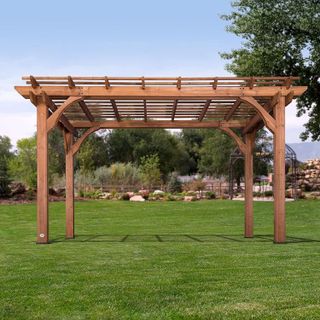 No. 7 - Backyard Discovery 14x10 ft All Cedar Wood Pergola - 1