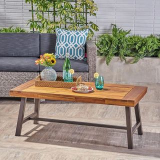 No. 5 - Christopher Knight Home Carlisle Outdoor Acacia Wood Coffee Table - 2