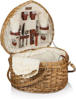 No. 10 - Picnic Time Heart Picnic Basket - 1