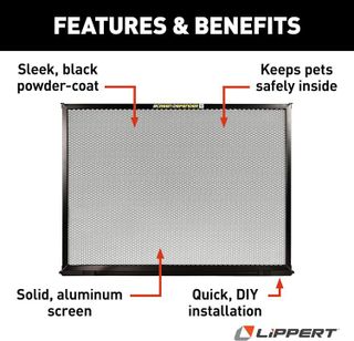 No. 2 - Lippert Components 859794 Screen Defender RV Entry Door Aluminum Screen Protector - 2