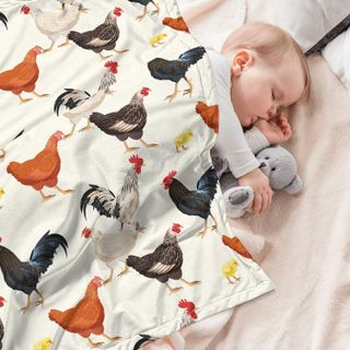 No. 3 - Cute Chicken Printed Blanket - 4