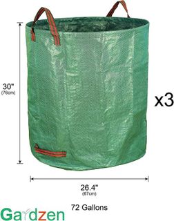 No. 10 - Gardzen 3-Pack 72 Gallons Garden Bag - 3