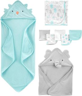 No. 5 - Simple Joys by Carter's Unisex Babies' 8-Piece Towel and Washcloth Set - 1