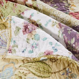 No. 5 - Greenland Home Blooming Prairie Quilted Patchwork Throw - 4