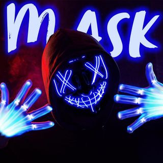 No. 8 - JOYIN Halloween Led Mask Light Up Scary Mask - 2