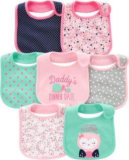 No. 3 - Simple Joys by Carter's Baby Girls' Teething Bibs - 1