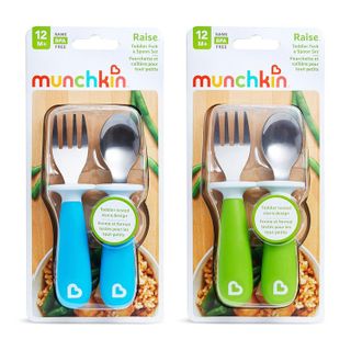 No. 1 - Munchkin Raise Toddler Fork and Spoon Utensil Set - 5