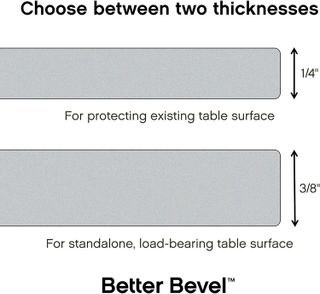 No. 1 - Better Bevel 36-Inch Round Glass Table Top - 3