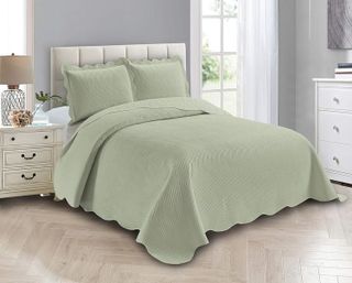 No. 10 - Linen Plus Luxury Oversized Coverlet Bedspread Set - 1