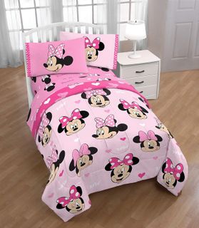 No. 9 - Disney Minnie Mouse Hearts Twin Comforter - 3