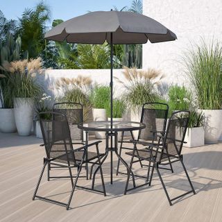 No. 7 - Flash Furniture Patio Dining Set - 1