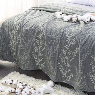 No. 4 - NTBAY 3 Layers Cotton Muslin King Bed Blanket - 3