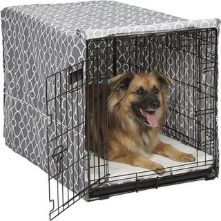 No. 3 - MidWest Homes for Pets Privacy Dog Crate Cover - 1