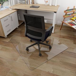 No. 6 - BEAUTYPEAK Tempered Glass Office Chair Mat - 4