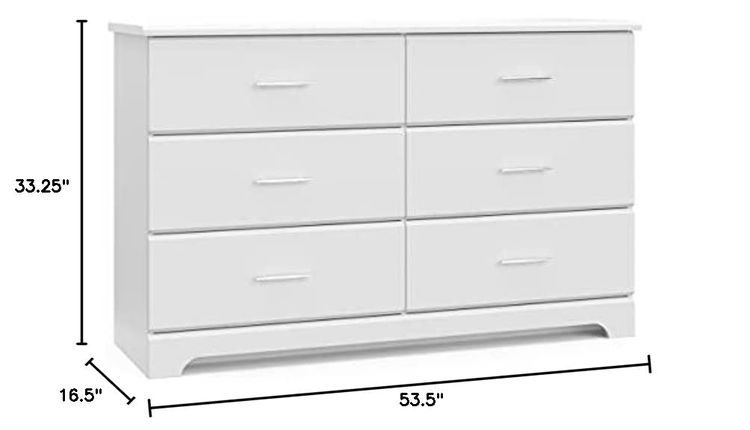 No. 7 - Stork Craft Brookside 6 Drawer Dresser - 2